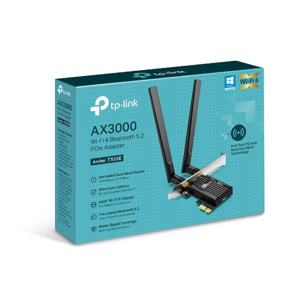 TP-LINK ARCHER TX55E AX3000 WI-FI 6 BLUETOOTH 5.3 PCIE ADAPTER รับประกันศูนย์ไทย