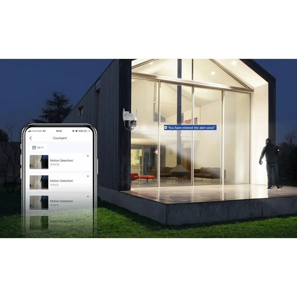 Tenda CH3-WCA 1080P Full-Color Outdoor Wi-Fi Pan/Tilt Camera กล้องวงจรปิดไร้สาย รับประกัน 4 ปี