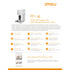 IMOU Smart Pet Feeder PF1 เครื่องให้อาหารสัตว์เลี้ยง มุมมองแบบพาโนรามา 360° | ระบบจ่ายอัจฉริยะ