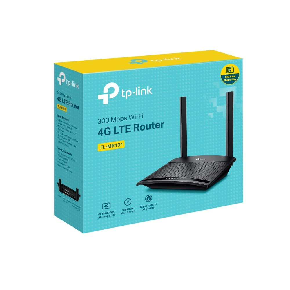 TP-Link TL-MR101 เราเตอร์ใส่ซิม4G 300 Mbps Wireless N 4G LTE Router รับประกัน 3 ปี