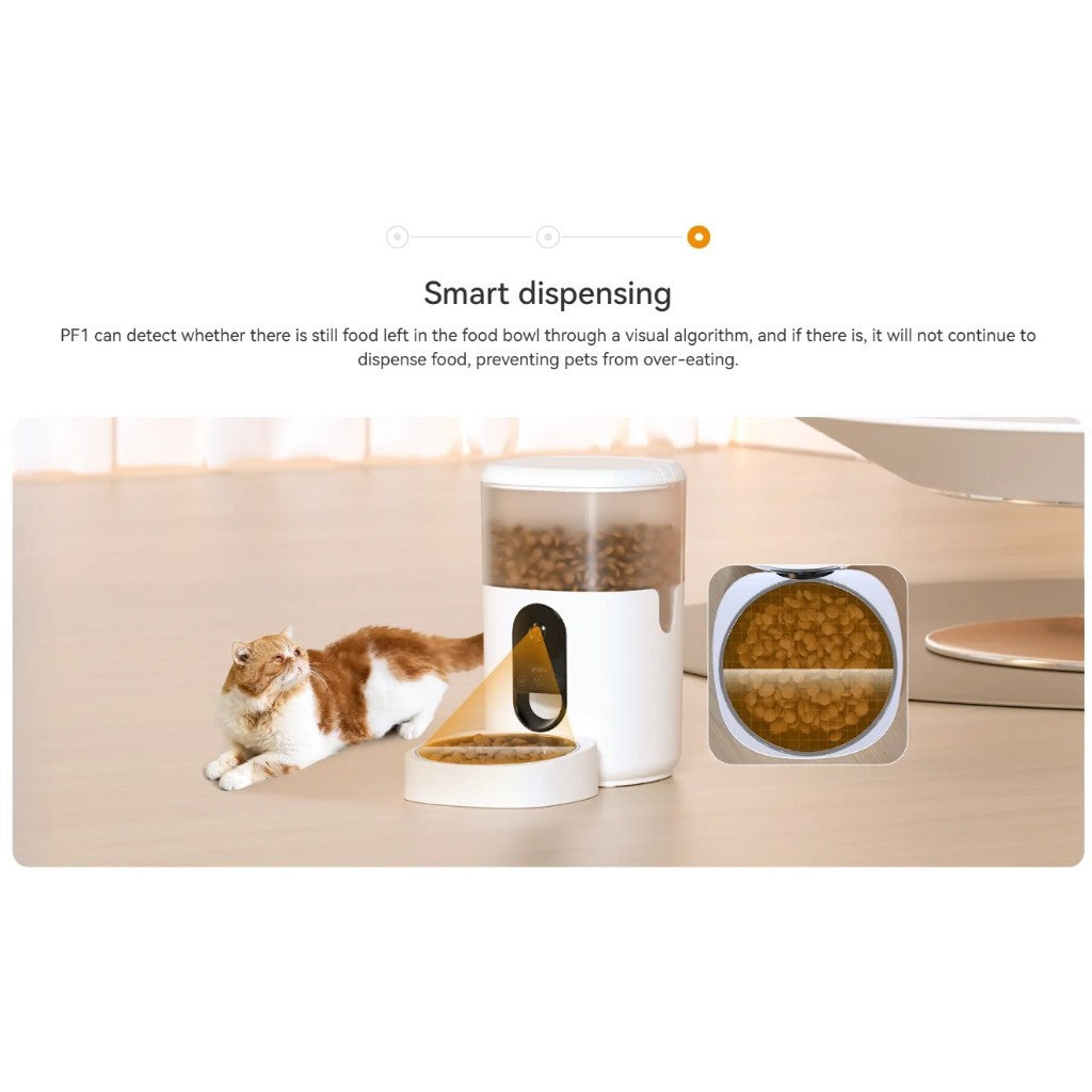IMOU Smart Pet Feeder PF1 เครื่องให้อาหารสัตว์เลี้ยง มุมมองแบบพาโนรามา 360° | ระบบจ่ายอัจฉริยะ