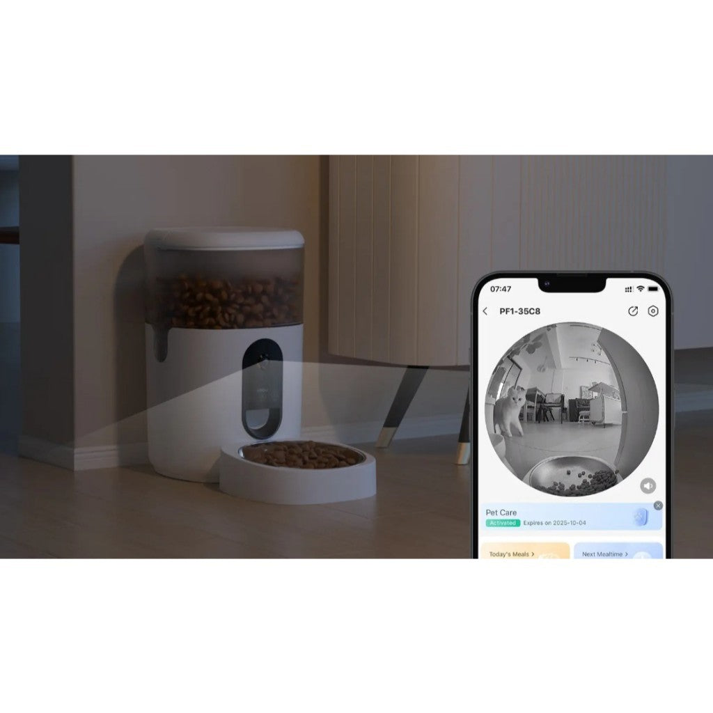 IMOU Smart Pet Feeder PF1 เครื่องให้อาหารสัตว์เลี้ยง มุมมองแบบพาโนรามา 360° | ระบบจ่ายอัจฉริยะ
