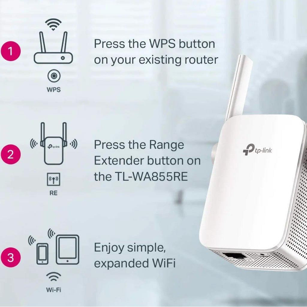 TP-LINK TL-WA855RE ตัวขยายสัญญาณ WIFI REPEATER 300MBPS RANGE EXTENDER รับประกันตลอดอายุการใช้งาน