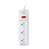 ANITECH H533-ON ปลั๊กไฟ 3 ช่อง 1 สวิตซ์  รองรับกำลังไฟสูงสูงสุด 2200 วัตต์ 10 แอมป์