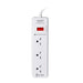 ANITECH H533-ON ปลั๊กไฟ 3 ช่อง 1 สวิตซ์  รองรับกำลังไฟสูงสูงสุด 2200 วัตต์ 10 แอมป์