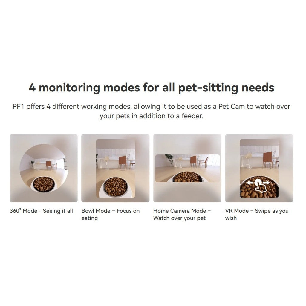 IMOU Smart Pet Feeder PF1 เครื่องให้อาหารสัตว์เลี้ยง มุมมองแบบพาโนรามา 360° | ระบบจ่ายอัจฉริยะ