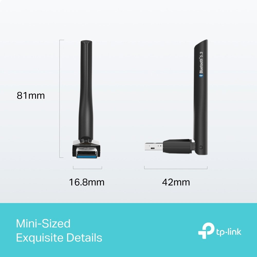 TP-LINK UB500 PLUS ยูเอสบีอแดปเตอร์ บลูทูธ 5.3 BLUETOOTH USB ADAPTER รับประกันตลอดอายุการใช้งาน