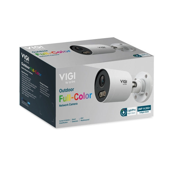 TP-LINK VIGI InSight S325 2MP Outdoor Full-Color Bullet Network Camera IP67 ทนฝนและแดด สีเต็มรูปแบบ 24 ชม