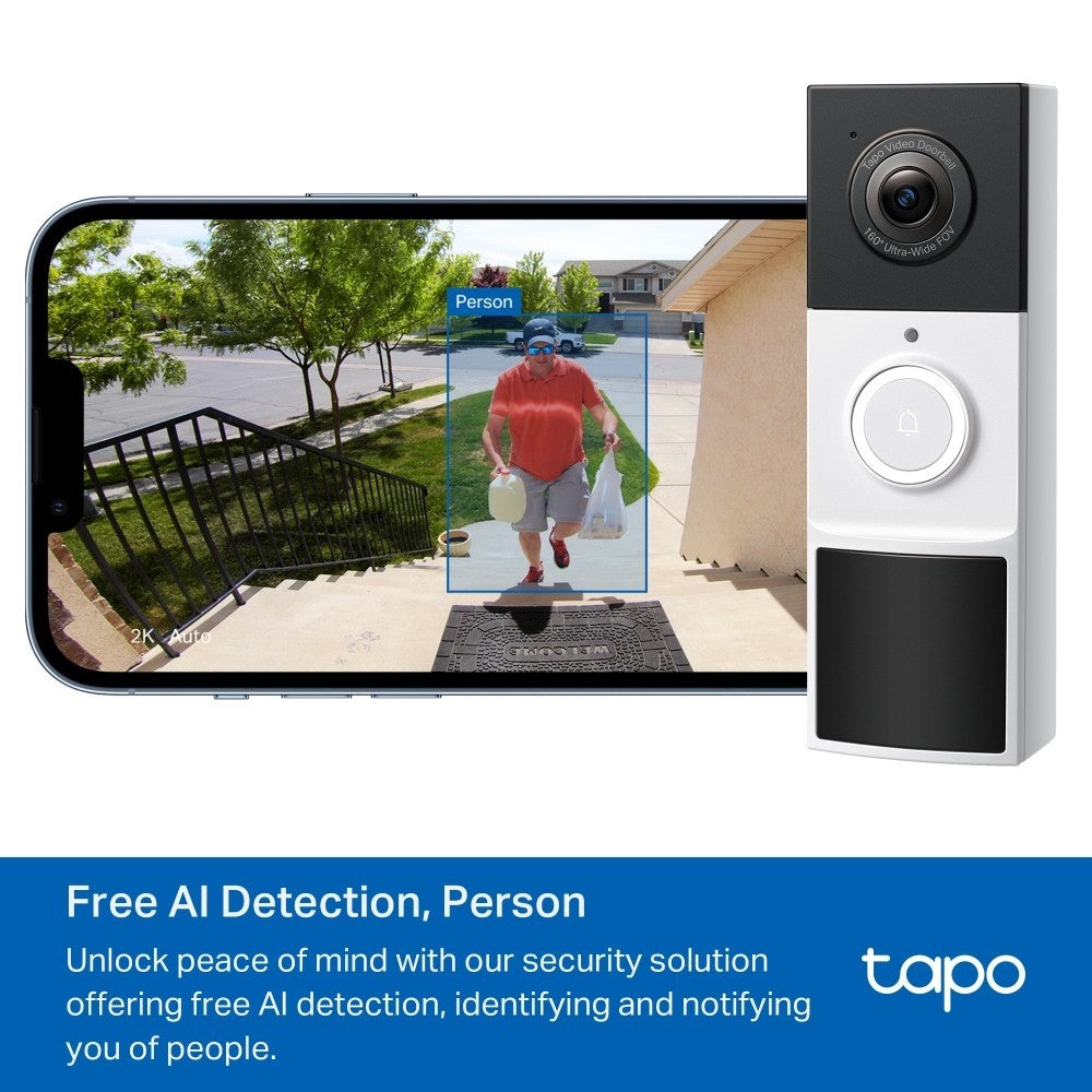 TP-LINK TAPO D210 VIDEO DOORBELL CAMERA กล้องกริ่งประตู รับประกัน 1 ปี