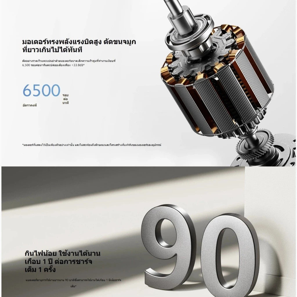 Xiaomi Nose Hair Trimmer เครื่องตัดขนจมูกไฟฟ้า แบบพกพา กันน้ํา IPX5 ฝาครอบป้องกันแม่เหล็ก ประกันศูนย์