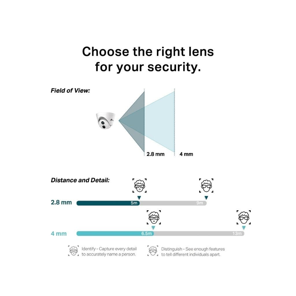 TP-LINK VIGI C430I 3MP IR TURRET NETWORK CAMERA กล้องวงจรปิดภายใน ประกัน 3 ปี