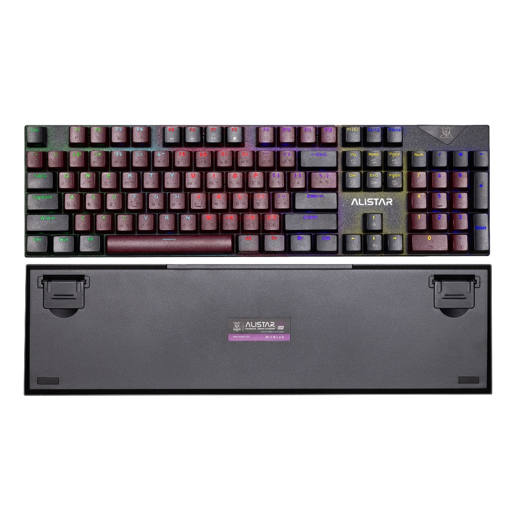 Nubwo X33 New Edition CIY RED WINE BLUE คีย์บอร์ดเกมมิ่ง พร้อมด้วยไฟ mini RGB