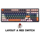 EGA TYPE CMK1 LAYOUT A RED SWITCH CUSTOM MECHANICAL GAMING KEYBOARD รับประกัน 2ปี