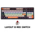 EGA TYPE CMK1 LAYOUT B RED SWITCH CUSTOM MECHANICAL GAMING KEYBOARD รับประกัน 2ปี
