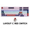 EGA TYPE CMK1 LAYOUT C RED SWITCH CUSTOM MECHANICAL GAMING KEYBOARD รับประกัน 2ปี