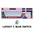 EGA TYPE CMK1 LAYOUT C BLUE SWITCH CUSTOM MECHANICAL GAMING KEYBOARD รับประกัน 2ปี