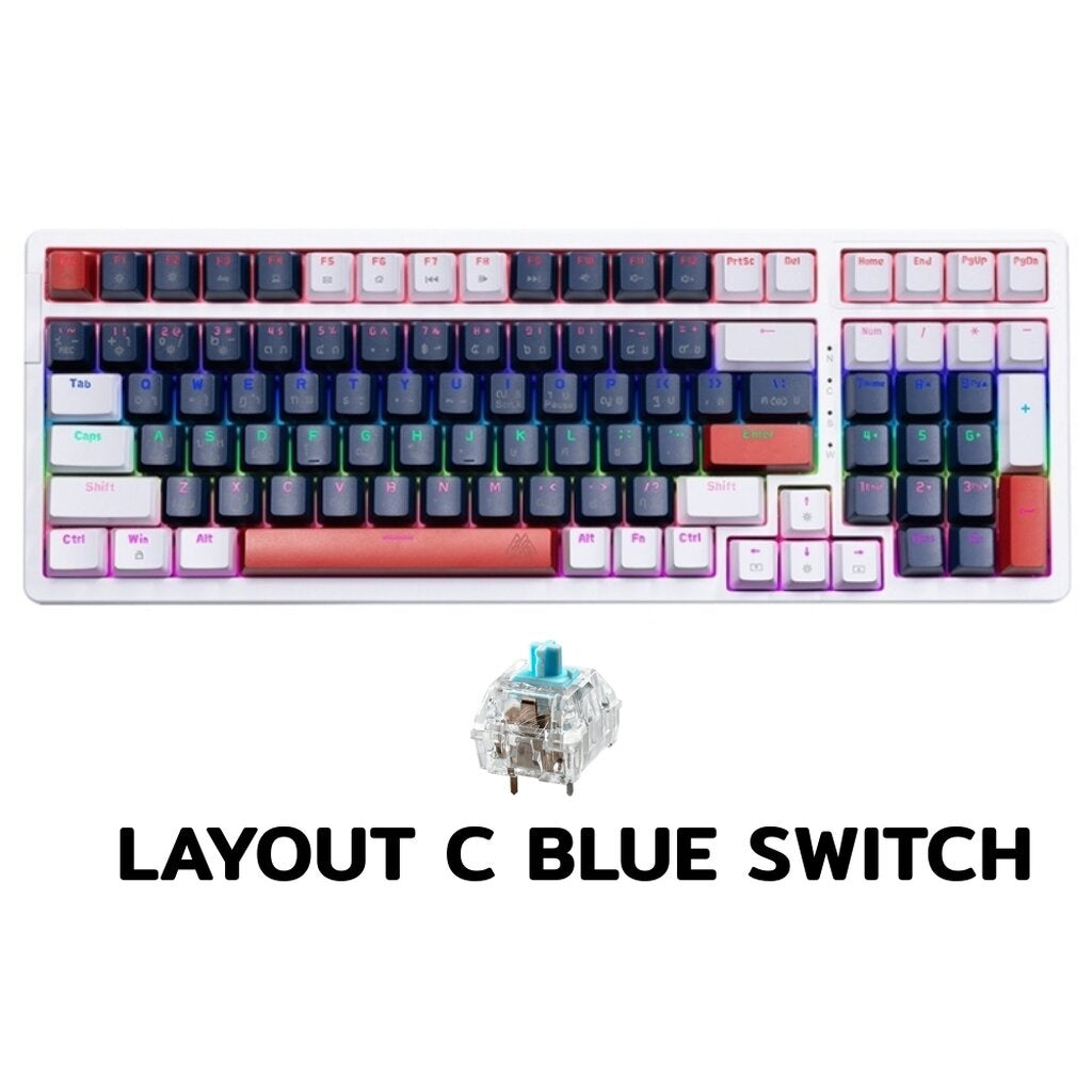 EGA TYPE CMK1 LAYOUT D BLUE SWITCH GAMING KEYBOARD