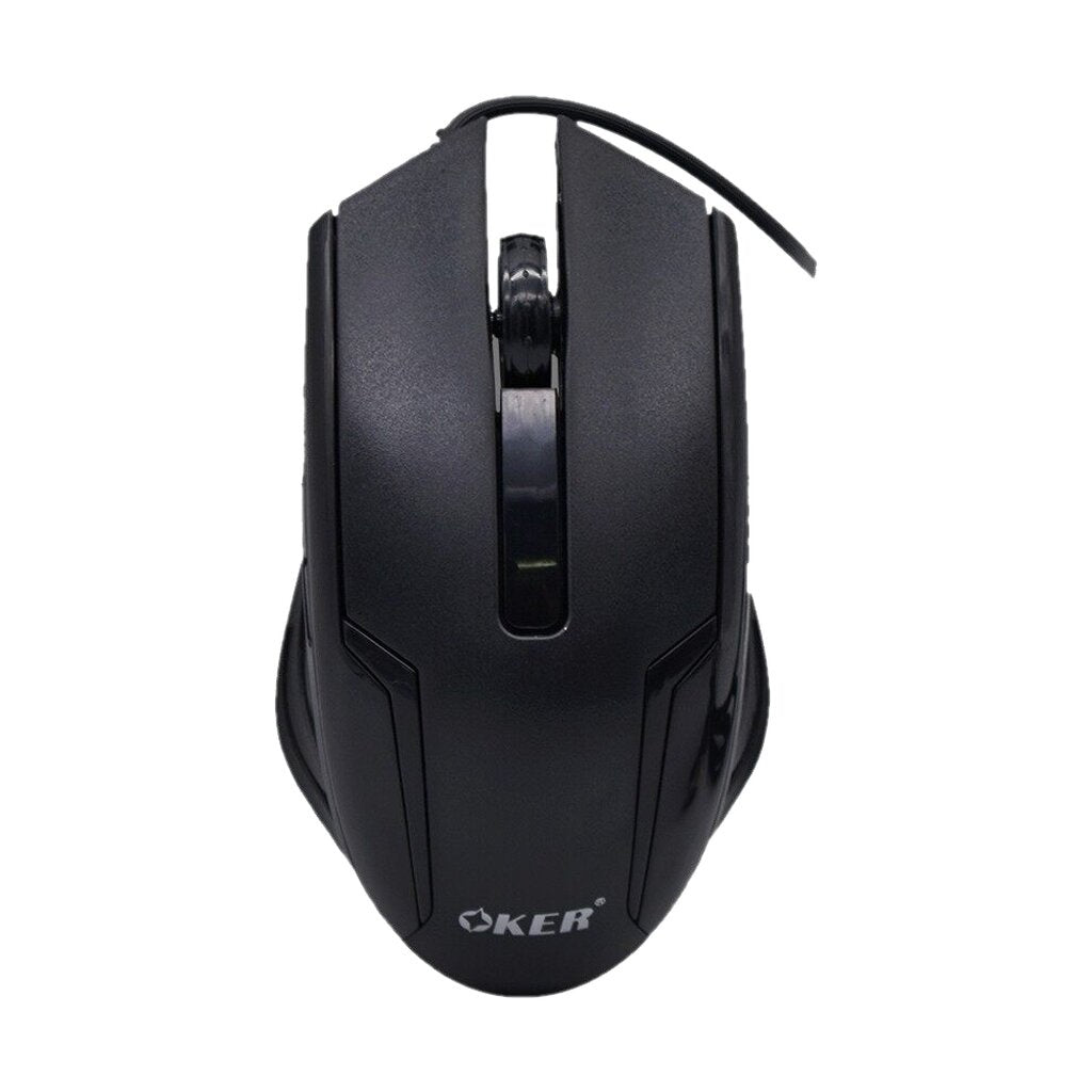 OKER OP-187 BLACK WIRED OPTICAL MOUSE