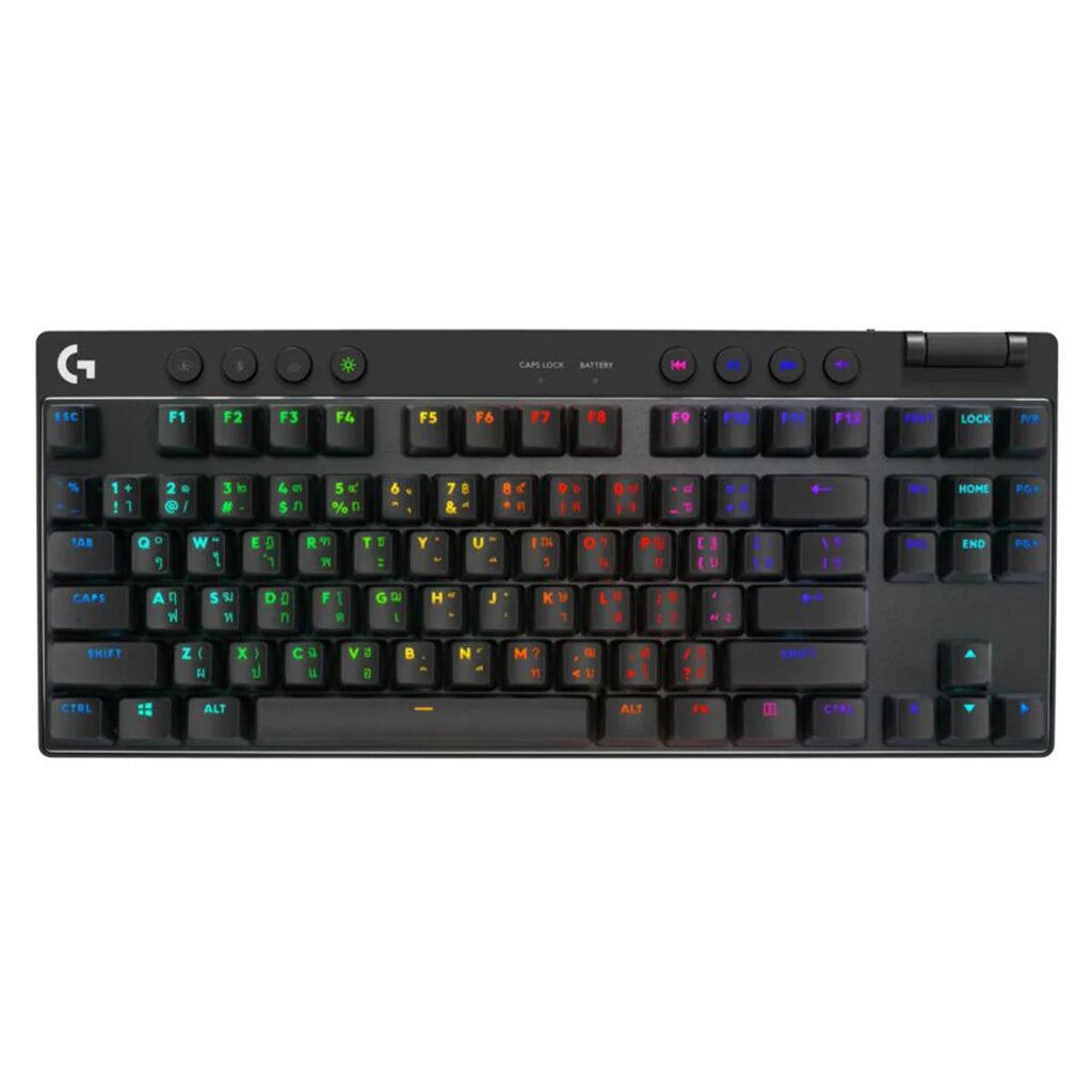 LOGITECH G PRO X TKL (สีดำ) WIRELESS KEYBOARD BROWN SWITCH ENG