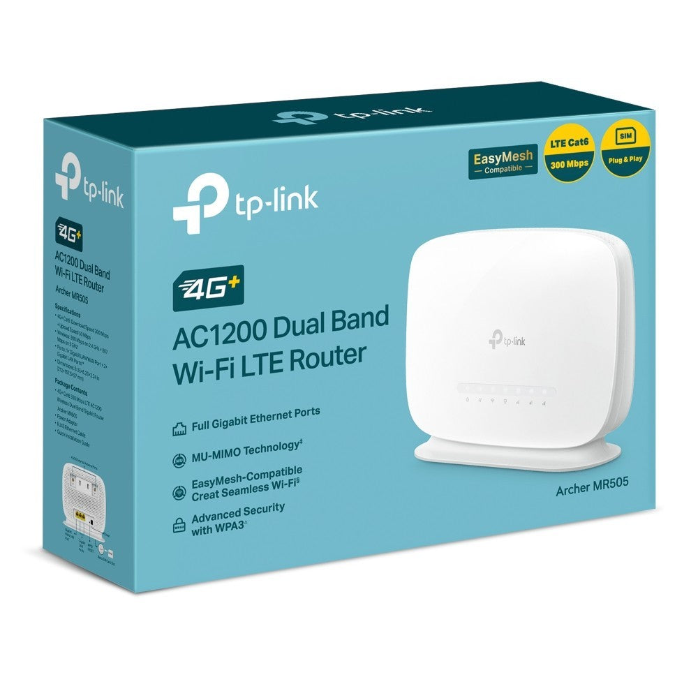 TP-LINK ARCHER MR505 AC1200 4G+ Cat6 Wireless Dual Band Gigabit Router