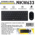 NUBWO NKM633 BLACK KEYBOARD & MOUSE WIRELESS