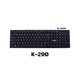 Oker คีย์บอร์ดไร้สาย รุ่น K-290 คีย์บอร์ด 104 คีย์แบบไร้ฟังก์ชัน