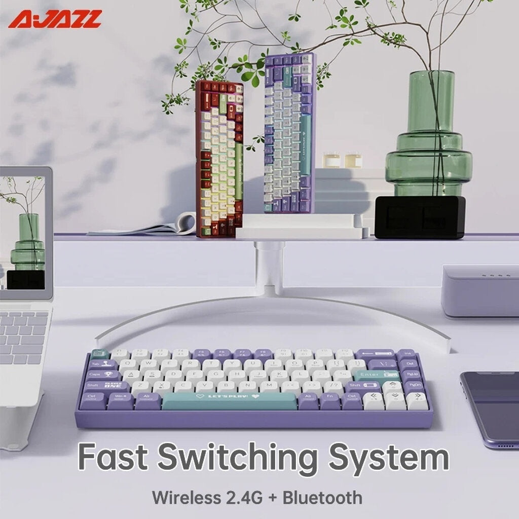 Ajazz AK680 PURPLE-WHITE RED SWITCH Mechanical Keyboard