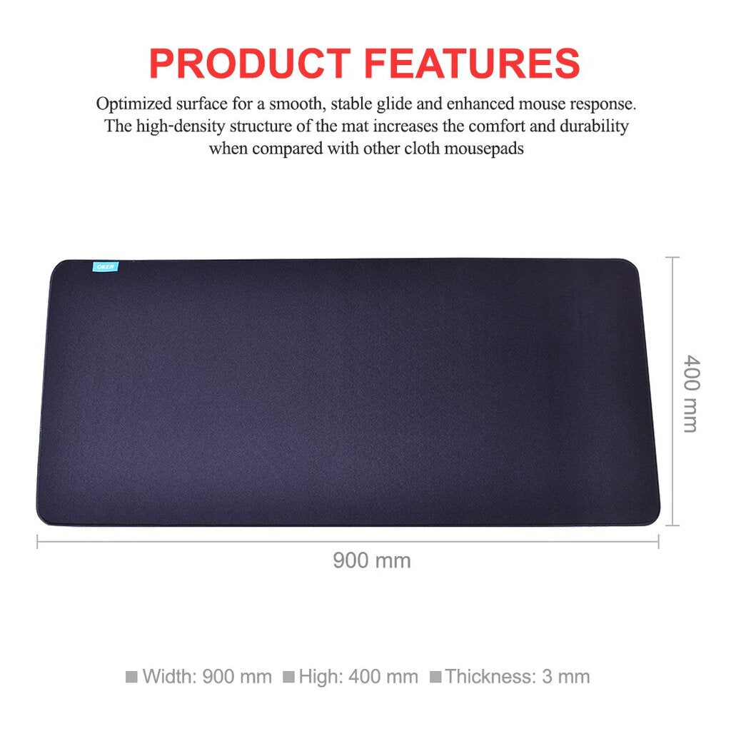 OKER MP9050 BLACK MOUSE PAD GAMING