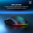 NUBWO X61 BLACK WIRELESS & WIRED MACRO MOUSE เปลี่ยนกรอบได้ มีไฟ RGB รับประกัน 2 ปี