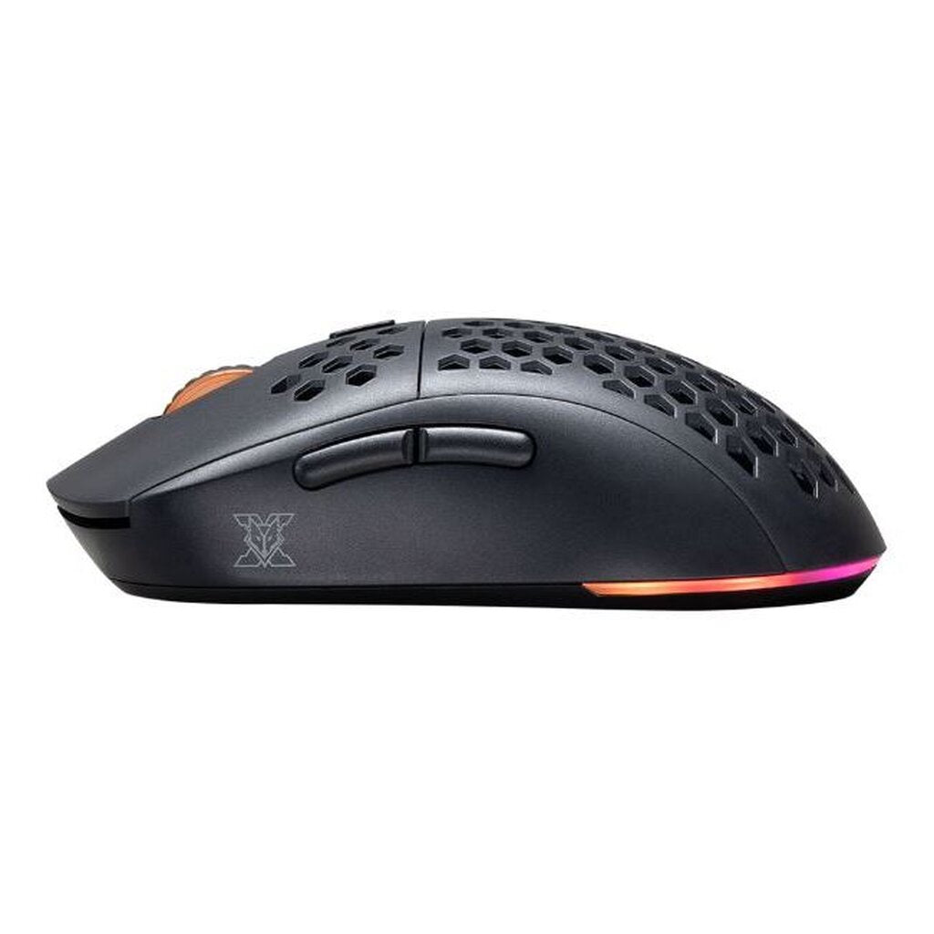 NUBWO X61 BLACK WIRELESS & WIRED MACRO MOUSE เปลี่ยนกรอบได้ มีไฟ RGB รับประกัน 2 ปี