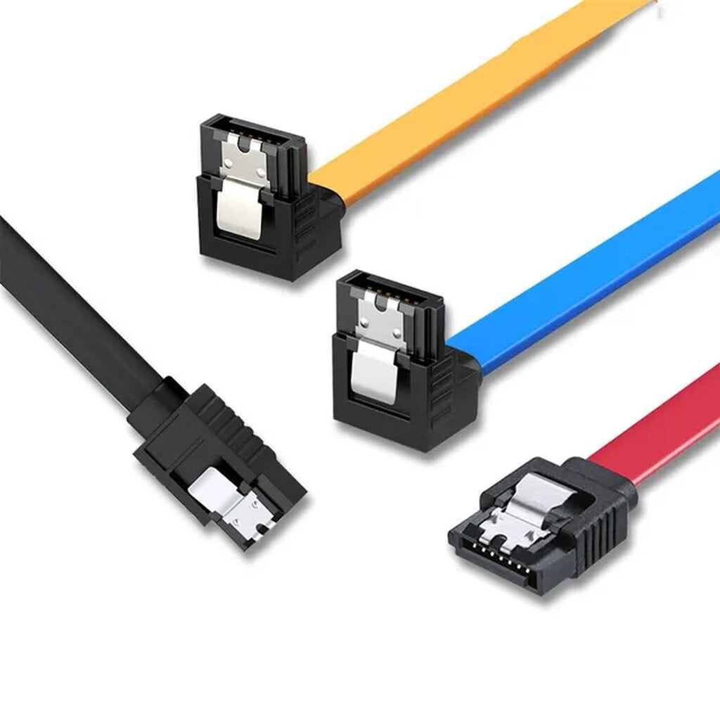 สาย SATA3 40CM คละสี สายงอ V.2023 รองรับ SATA3