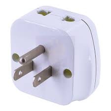 Toshino PL16A-B ปลั๊กแปลงขาแบน 2in1 เต้ารับนานาชาติ รองรับไฟ 3600 วัตต์ ใช้งานในไทย อเมริกา ไต้หวัน