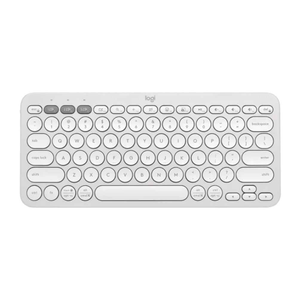 LOGITECH K380S PEBBLE KEYS 2 WHITE KEYBOARD BLUETOOTH