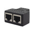 GLINK GL395 ETHERNET SPLITTER RJ-45 1:2 หัวต่อแยกสายแลน 1ออกเป็น 2 เส้น (ใช้ได้ทีละช่อง) ประ...