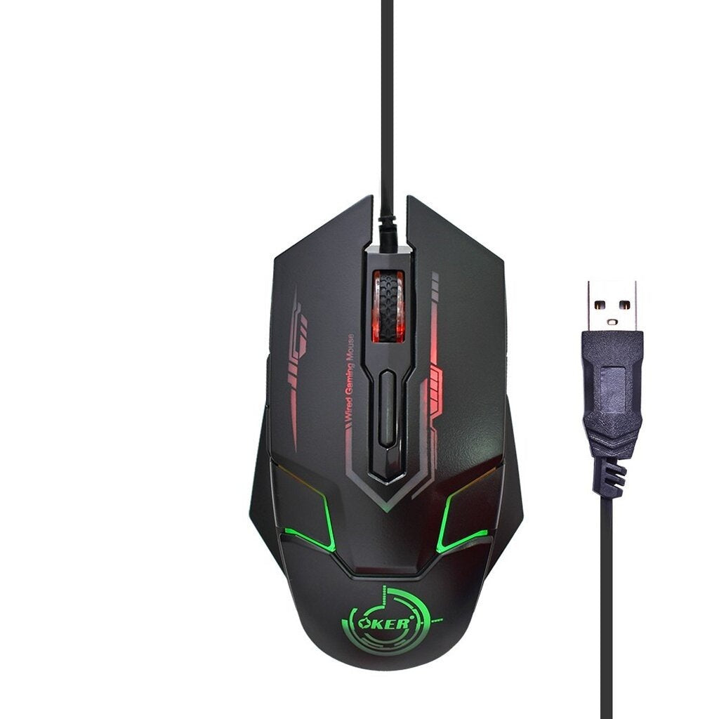 OKER X-313 7-COLOR LED GAMING MOUSE