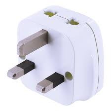 Toshino PL16A-UK ปลั๊กแปลง 2in1 เต้ารับนานาชาติ รองรับไฟ 3600 วัตต์ ใช้งานในอังกฤษ มาเลเซีย สิงคโปร์ ฮ่องกง