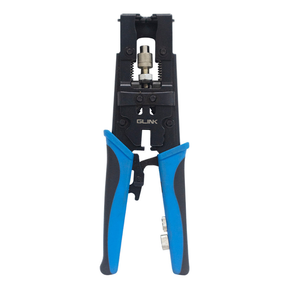 GLINK GLT-105 คีมอัดหัว F-TYPE/BNC/RCA แบบบีบ CRIMPING TOOL 3 IN 1 RG58,RG59,RG6 (F-TYPE,BNC,RCA)