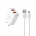 D-POWER AU23P DUAL-PORT USB CHARGER หัวชาร์จไว สายชาร์จไว อะแดปเตอร์ชาร์จเร็ว