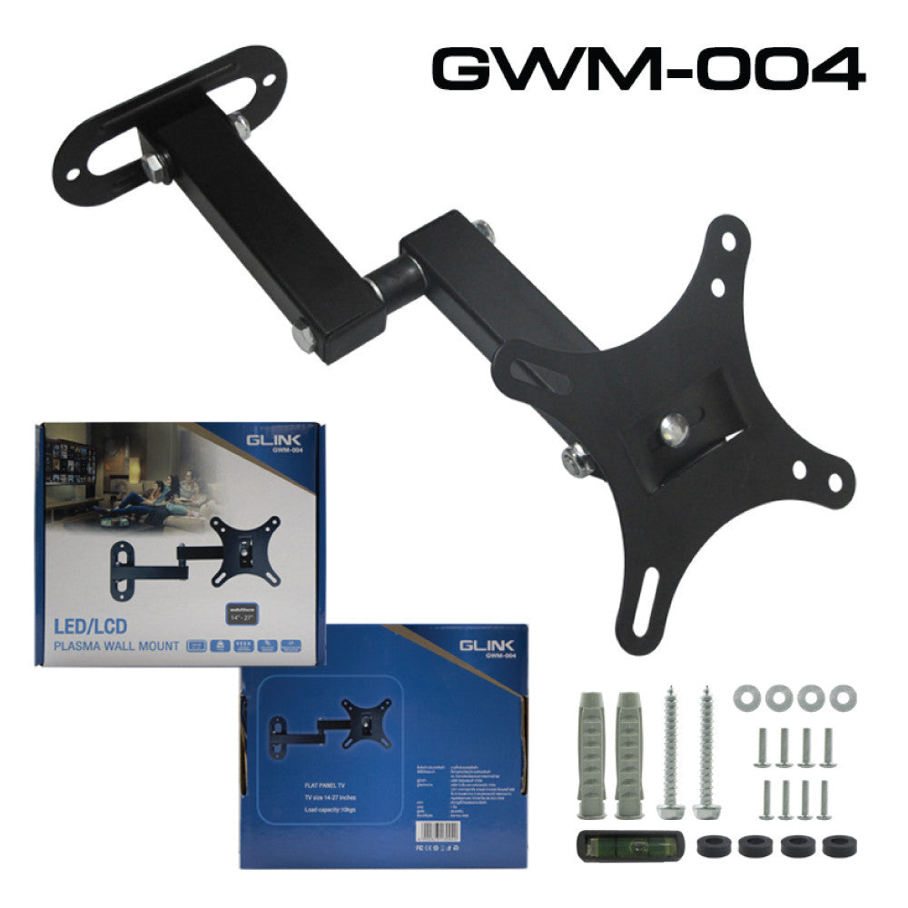 GLINK GWM-004 ขาแขวนทีวี FLAT PANEL TV WALLMOUNT 14-27 นิ้ว รับน้ำหนักสูงสุด 10KG