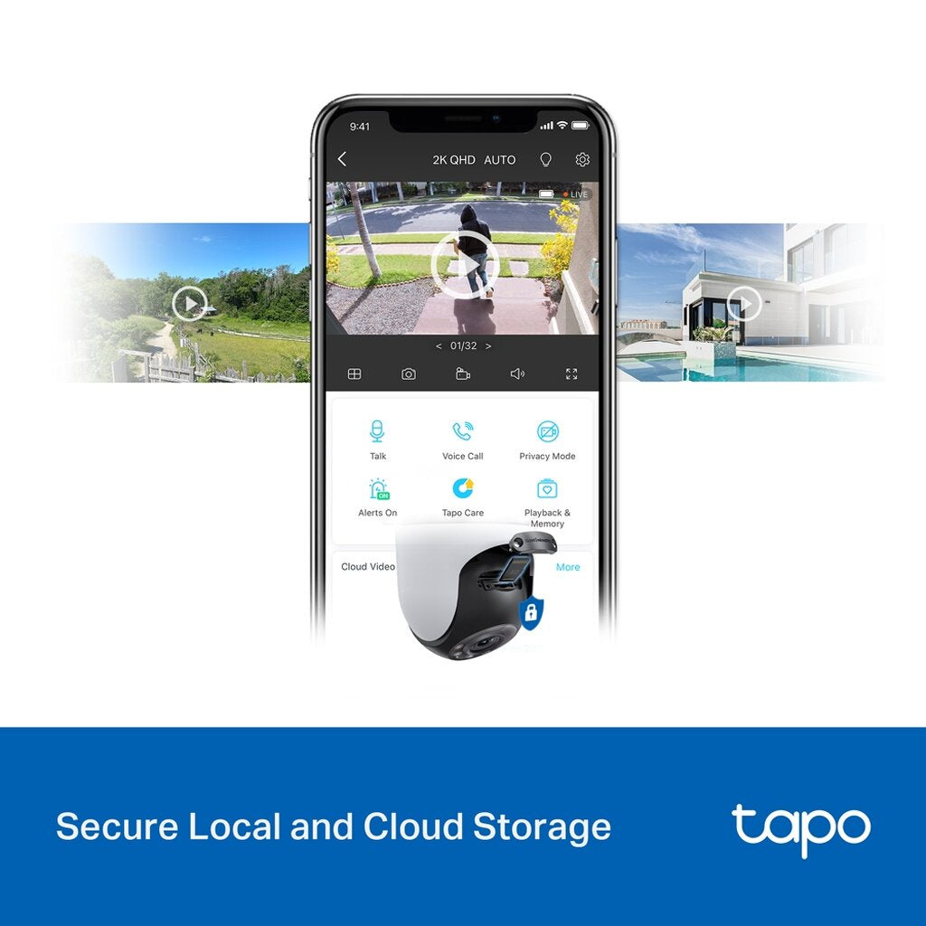 TP-LINK TAPO C520WS Outdoor Security WiFi Camera กล้องวงจรปิดภายนอก รับประกัน 2 ปี