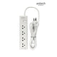 ANITECH H1154 แอนิเทค ปลั๊กไฟ มอก. 4 ช่อง สายยาว 5 เมตร