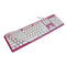 OKER KB-518 PINK KEYBOARD USB WIRED MULTIMEDIA KEYBOARD