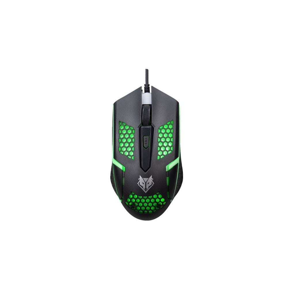 NUBWO NM100 WIRED GAMING OPTICAL MOUSE เมาส์เกมมิ่ง มีไฟ LED 1600 DPI
