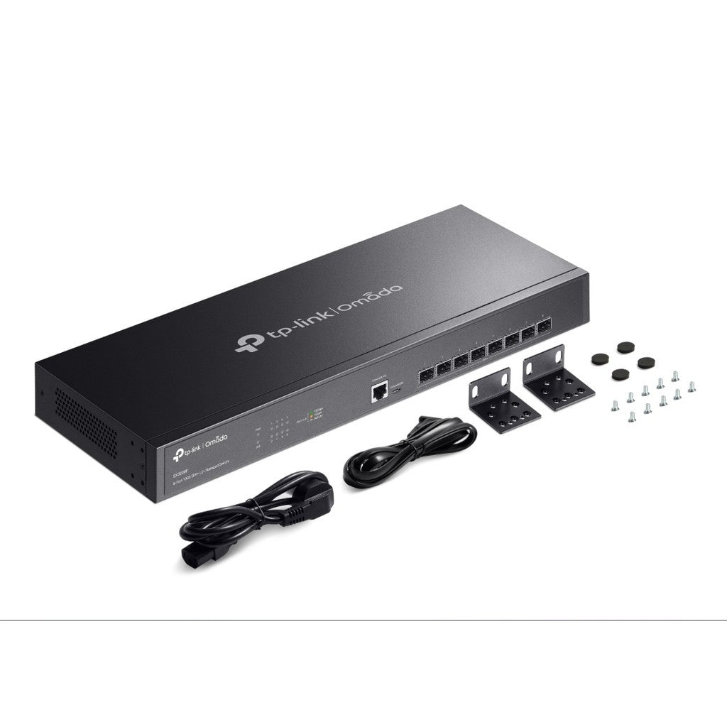 TP-LINK  SX3008F Omada 8-Port 10GE SFP+ L2+ Managed Switch รับประกัน LT