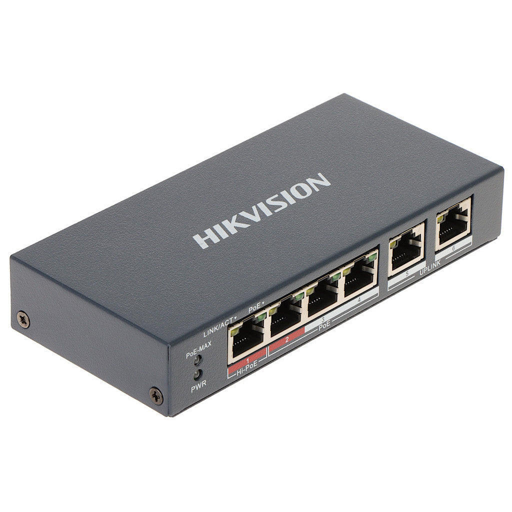 HIKVISION DS-3E1106HP-EI 4-PORT ETHERNET SMART MANAGED SWITCH