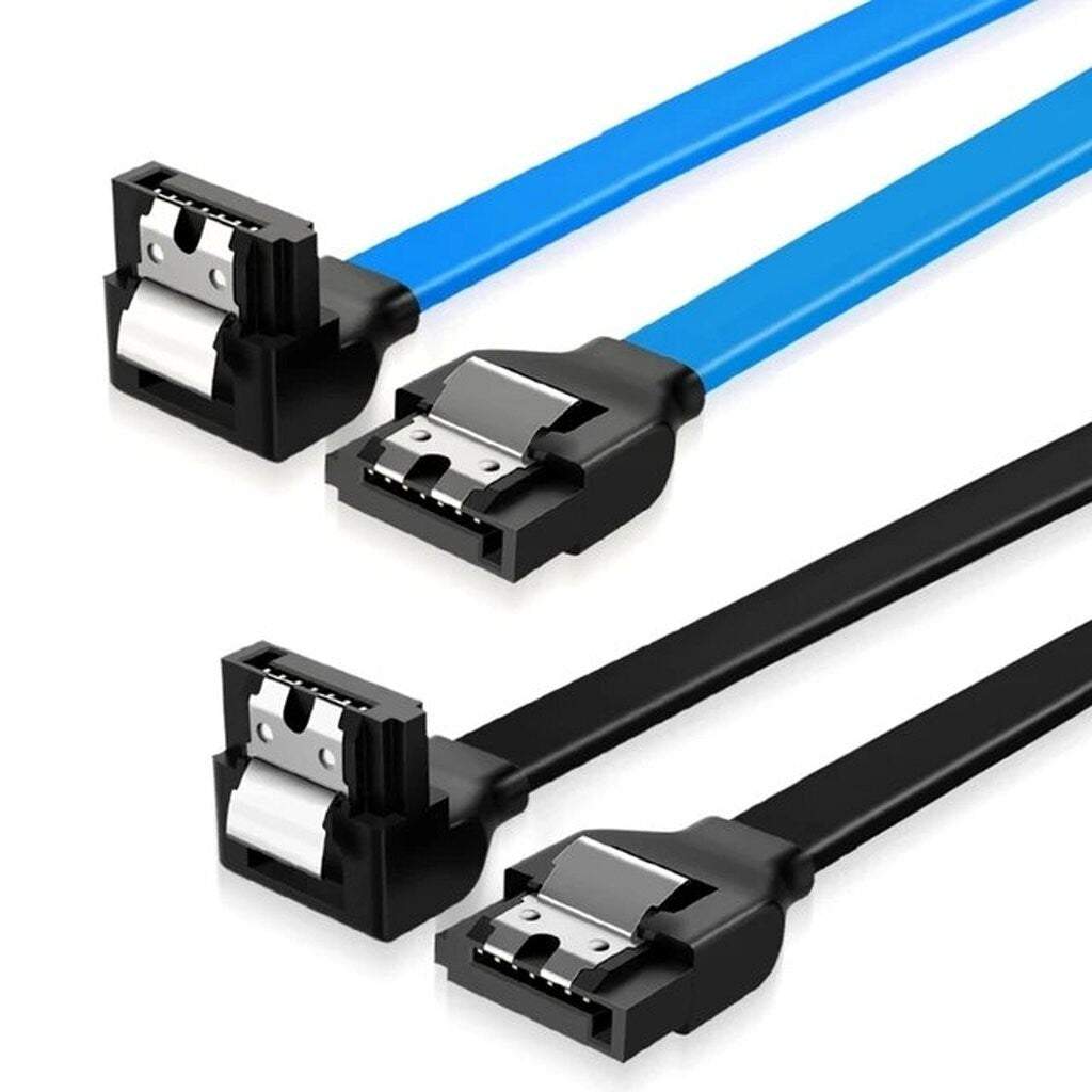 สาย SATA3 40CM คละสี สายงอ V.2023 รองรับ SATA3