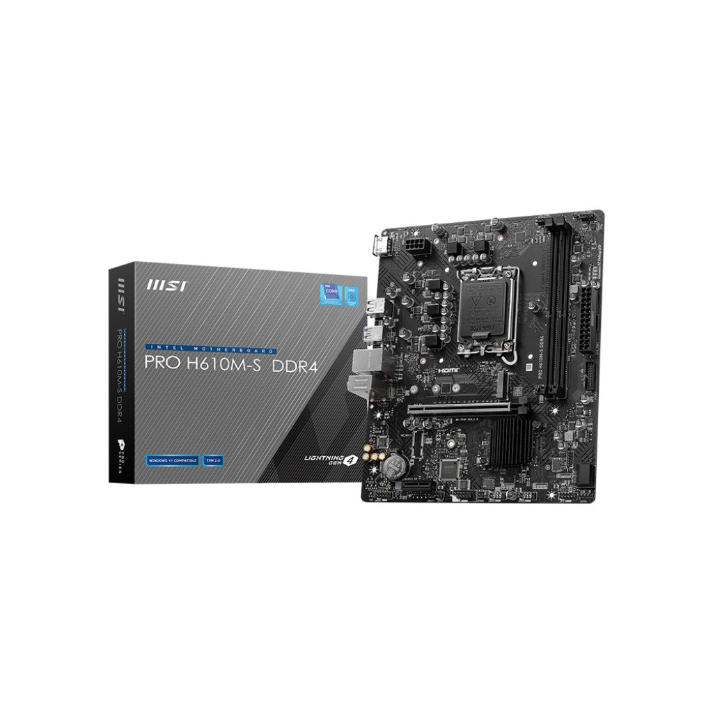 MSI MAINBOARD (เมนบอร์ด) H610M-S DDR4 (LGA1700)