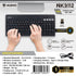 NUBWO NKB112 WIRELESS AND BLUETOOTH KEYBOARD คีย์บอร์ดไร้สาย แบบเบาบาง รับประกัน 1 ปี