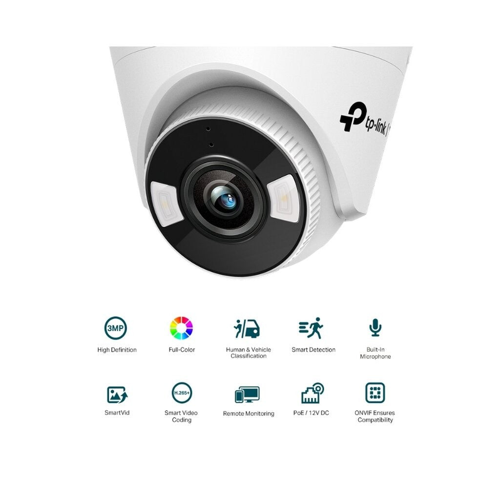 TP-LINK VIGI C430 3MP FULLCOLOUR TURRET NETWORK CAMERA กล้องวงจรปิดภายใน