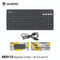 NUBWO NKB112 WIRELESS AND BLUETOOTH KEYBOARD คีย์บอร์ดไร้สาย แบบเบาบาง รับประกัน 1 ปี